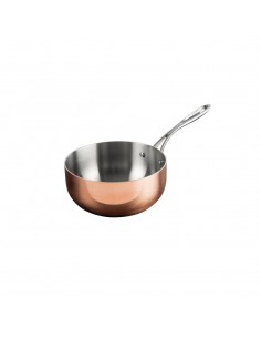 Vogue Tri Wall Copper Flared Saute Pan 200mm