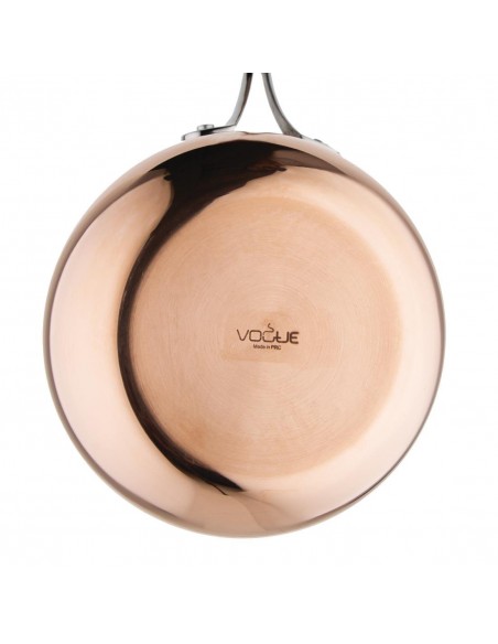 Vogue Tri Wall Copper Flared Saute Pan 200mm