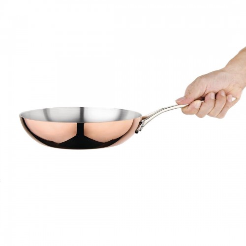 Vogue Tri Wall Copper Frying Pan 200mm