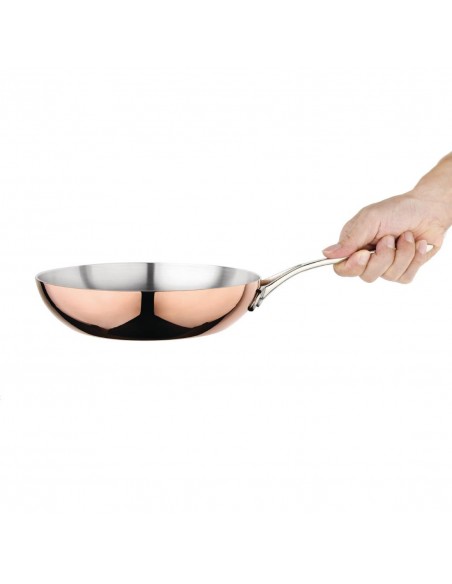 Vogue Tri Wall Copper Frying Pan 200mm