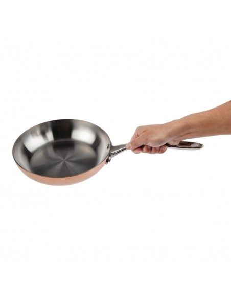 Vogue Tri Wall Copper Frying Pan 240mm