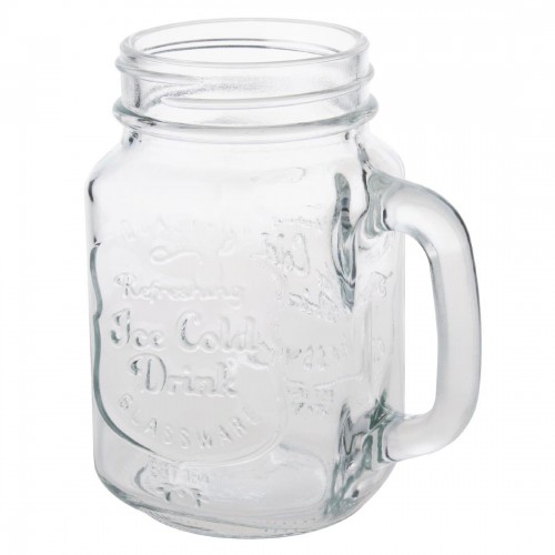 Olympia Handled Mason Jar 450ml