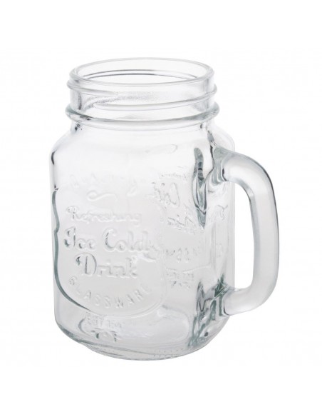 Olympia Handled Mason Jar 450ml