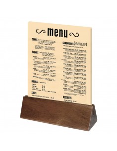 Olympia Acacia Menu Holder 2