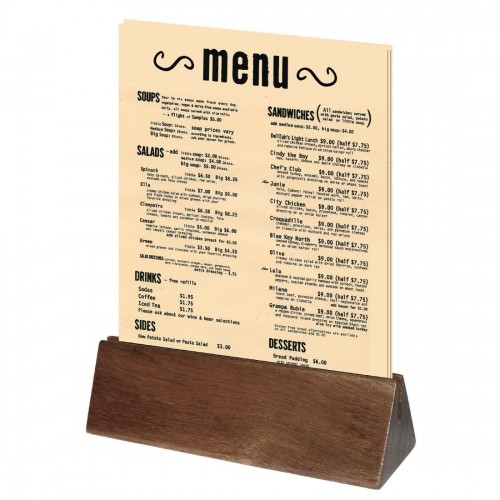 Olympia Acacia Menu Holder