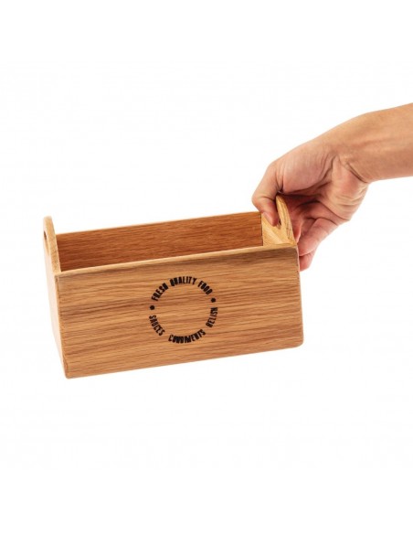 Olympia Oak Printed Table Caddy 230mm