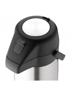 Olympia Stainless Steel Topped Pump Action Airpot 3Ltr 2