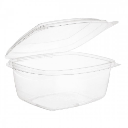 Vegware Compostable PLA Hinged-Lid Deli Containers 473ml  16oz