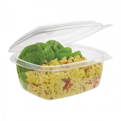 Vegware Compostable PLA Hinged-Lid Deli Containers 473ml  16oz