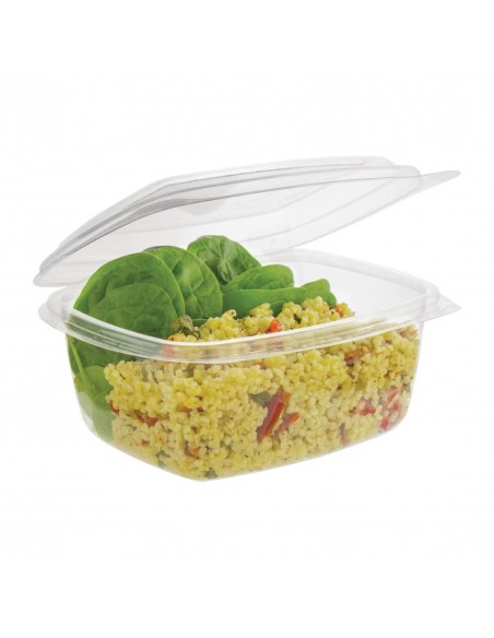 Vegware Compostable PLA Hinged-Lid Deli Containers 473ml  16oz