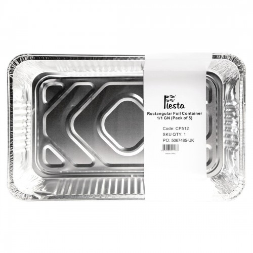 Fiesta Rectangular Foil Containers 1/1 GN