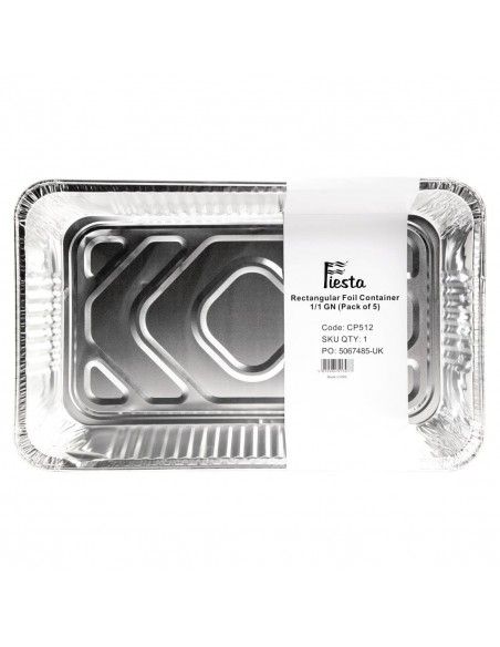 Fiesta Rectangular Foil Containers 1/1 GN