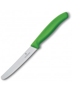 Victorinox Tomato Knife Serrated Green 11cm