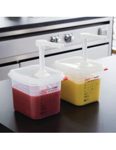 Araven Sauce Dispenser GN 1/6 Transparent 2.6Ltr 2