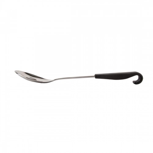 Vogue Slotted Serving Spoon Black Handle 340mm