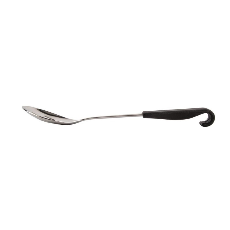 Vogue Perforated Spoon with Hook 12in Silver Colour Stainless Steel 