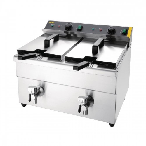 Buffalo Twin Tank Induction Fryer 2x3kW