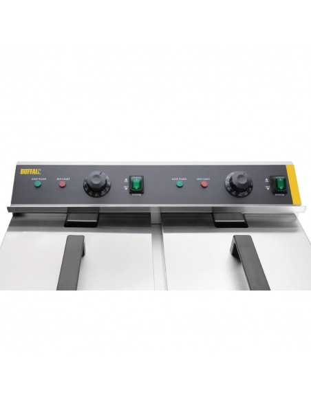 Buffalo Twin Tank Induction Fryer 2x3kW