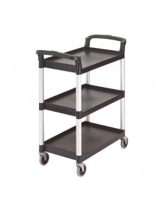 Cambro Three Shelf Utility Cart Black