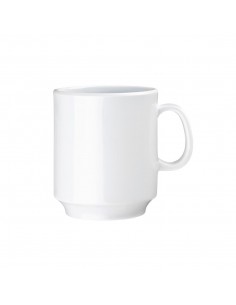 Kristallon Melamine Mugs White 340ml 12oz 2