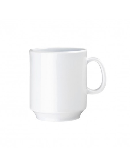 Kristallon Melamine Mugs White 340ml 12oz