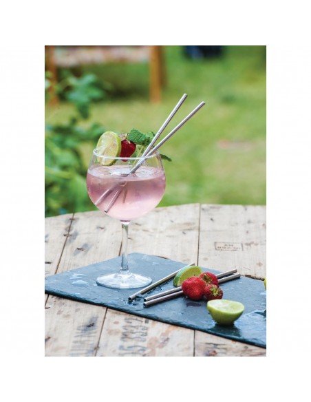 Stainless Steel Metal Straws 85" (Box 25)