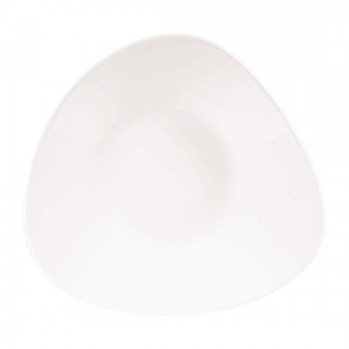 Churchill Lotus Triangular Shallow Bowls White 238mm