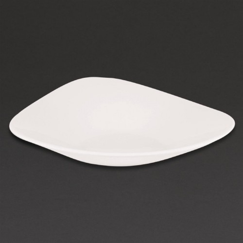 Churchill Lotus Triangular Shallow Bowls White 238mm