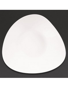 Churchill Lotus Triangular Shallow Bowls White 278mm