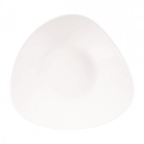 Churchill Lotus Triangular Shallow Bowls White 278mm