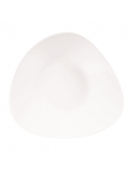 Churchill Lotus Triangular Shallow Bowls White 278mm
