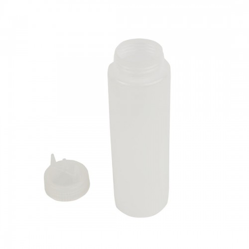 Vogue Clear 3 Nozzle Squeeze Bottle 24oz