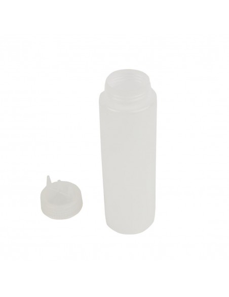 Vogue Clear 3 Nozzle Squeeze Bottle 24oz