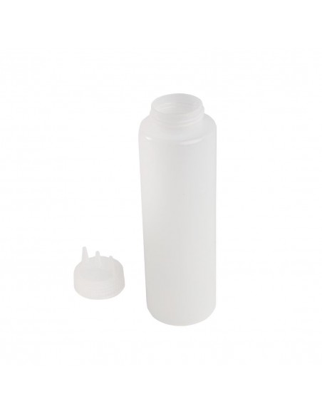 Vogue Clear 3 Nozzle Squeeze Bottle 36oz