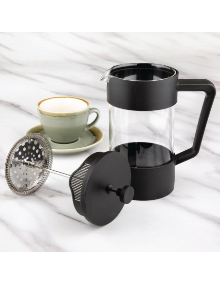 Olympia Contemporary Cafetiere Black 8 Cup