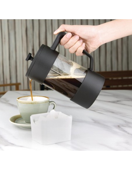 Olympia Contemporary Cafetiere Black 8 Cup