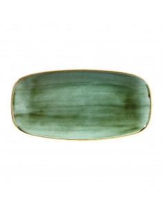 Churchill Stonecast Rectangular Plates Samphire Green 153 x 298mm