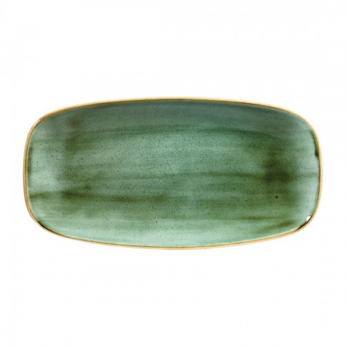 Churchill Stonecast Rectangular Plates Samphire Green 153 x 298mm