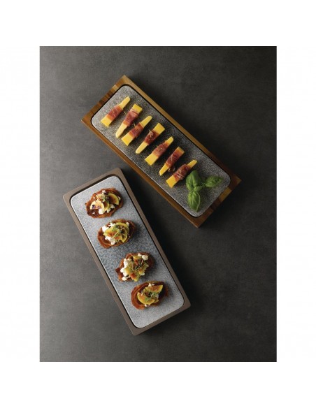 Churchill Raku Rectangular Tiles Quartz Black 140 x 376mm