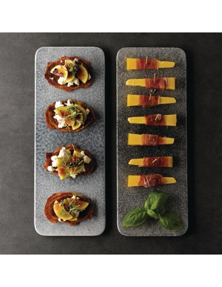 Churchill Raku Rectangular Tiles Topaz Blue 140 x 376mm