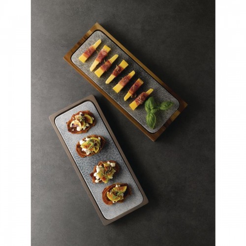 Churchill Raku Rectangular Tiles Topaz Blue 140 x 376mm