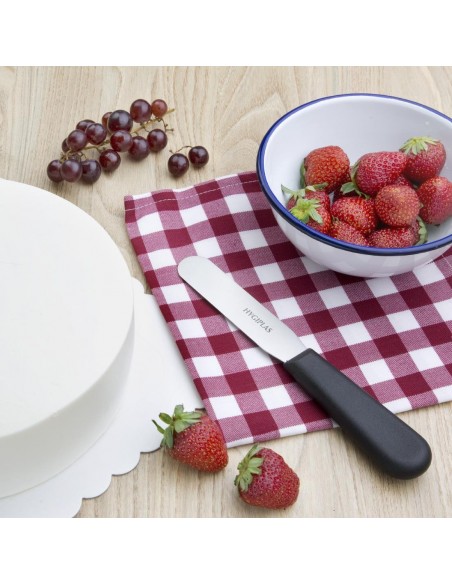 Hygiplas Straight Blade Palette Knife Black 10cm