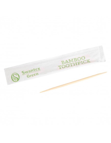 Individually Wrapped Biodegradable Bamboo Toothpicks