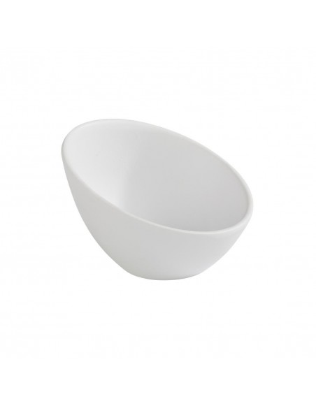 APS Zen Melamine Round Sloped Dipping Pot White 80ml