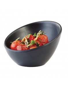 APS Zen Melamine Round Sloped Dipping Pot Black 80ml