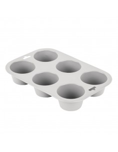 Vogue Flexible Silicone Six Hole Muffin Pan