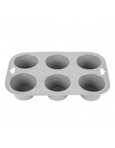 Vogue Flexible Silicone Six Hole Muffin Pan 2