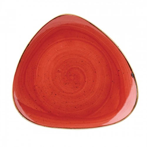 Churchill Stone Cast Berry Red Triangle Plate 192mm