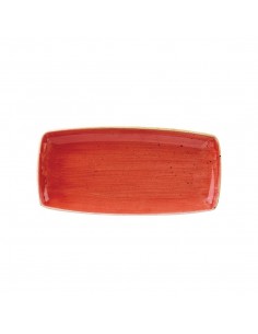 Churchill Stone Cast Berry Red Rectangular Plate 150mm
