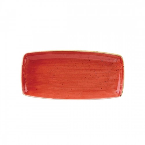 Churchill Stone Cast Berry Red Rectangular Plate 150mm